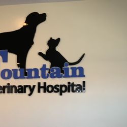 Fountain Veterinary Hospital - Their new sign