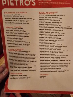 Menu photo 5 Pietro's Lodi, CA Menu photo 5 Pietro's Lodi, CA