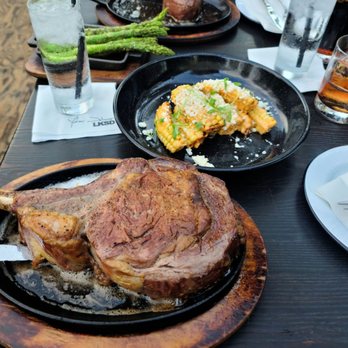 The LKSD - 40oz Tomahawk steak, elote ribs, asparagus and 10oz petite filet mignon - Burgers Near Me - Downey, California The LKSD - 40oz Tomahawk steak, elote ribs, asparagus and 10oz petite filet mignon - Burgers Near Me - Downey, California