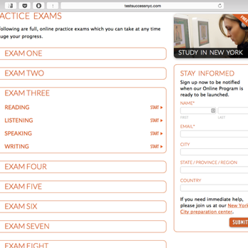 Test Success - Students get access to online lessons with videos and practice - PLUS access to eight full length tests for as long as they want - Test Preparation Near Me - New York, New York Test Success - Students get access to online lessons with videos and practice - PLUS access to eight full length tests for as long as they want - Test Preparation Near Me - New York, New York