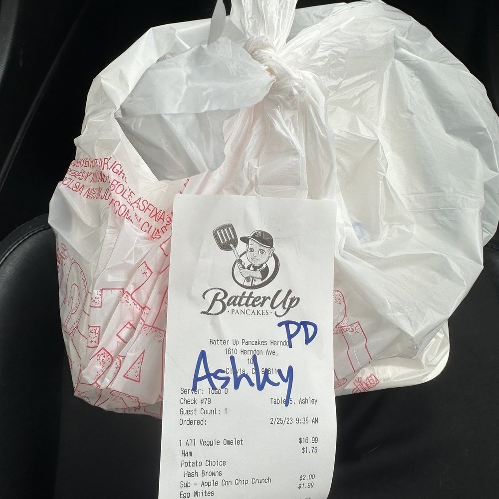 Batter Up Pancakes - Order received..... - Pancakes Near Me - Clovis, California
