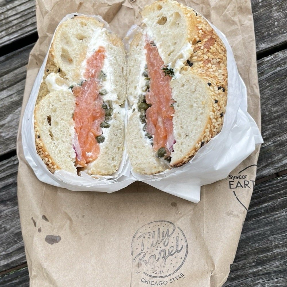 Food from Tilly Bagel Shop