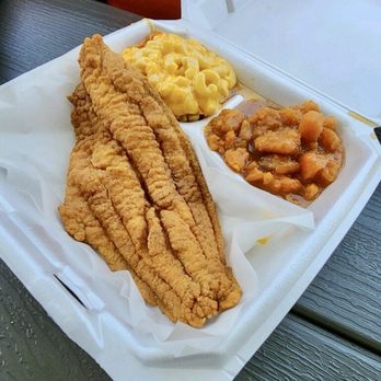 Li'l Dizzy's Cafe - Catfish Platter (Mac & Cheese; Candied Yams) - Cajun/Creole Near Me - New Orleans, Louisiana Li'l Dizzy's Cafe - Catfish Platter (Mac & Cheese; Candied Yams) - Cajun/Creole Near Me - New Orleans, Louisiana