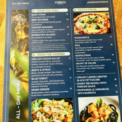 Hidden Food Club - 4/25 menu