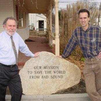 The Music Store - My former partner (who I lost in 2012) and I with our mission statement carved into this beautiful stone - Home Theatre Installation Near Me - Greenfield, Massachusetts The Music Store - My former partner (who I lost in 2012) and I with our mission statement carved into this beautiful stone - Home Theatre Installation Near Me - Greenfield, Massachusetts