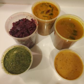 Komala Vilas - 32oz sambar 32oz rasam 32oz curry 16oz kootu - Vegetarian Near Me - Sunnyvale, California Komala Vilas - 32oz sambar 32oz rasam 32oz curry 16oz kootu - Vegetarian Near Me - Sunnyvale, California