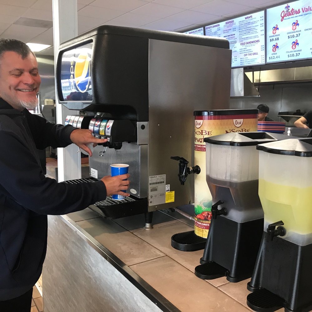 Jester's Fast Food - Fountain drinks & other drink options - Fast Food Near Me - Elgin, Illinois Jester's Fast Food - Fountain drinks & other drink options - Fast Food Near Me - Elgin, Illinois