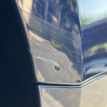Burbank Express Car Wash - Left side scratch and dent from the wheel washers - Car Wash Near Me - Burbank, California