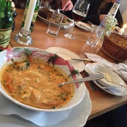 Hamnkrogen - Jättegod fisksoppa med ramslöksaioli