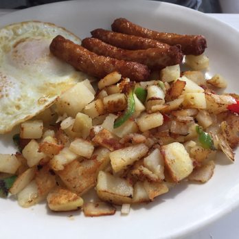 Uncle Pete's Cafe - The sausage links and eggs... plus the potatoes were absolutely delicious. I would order this again! - American Near Me - Westminster, California