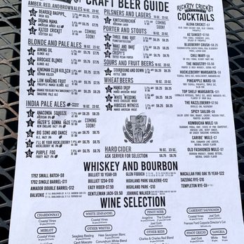Rickety Cricket Brewing - Menu - Pizza Near Me - Kingman, Arizona