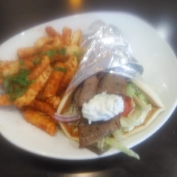 Cafe Moderno - Gyro with medi fries - Cafes Near Me - Montclair, California Cafe Moderno - Gyro with medi fries - Cafes Near Me - Montclair, California