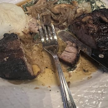 Mr. Crabby's - Dry aged ny strip covered in truffle oil that's not listed on menu. Not good at all. - Seafood Near Me - Randolph, New Jersey Mr. Crabby's - Dry aged ny strip covered in truffle oil that's not listed on menu. Not good at all. - Seafood Near Me - Randolph, New Jersey