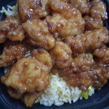 Panda Express - Orange chicken with fried rice - Chinese Near Me - Coral Springs, Florida