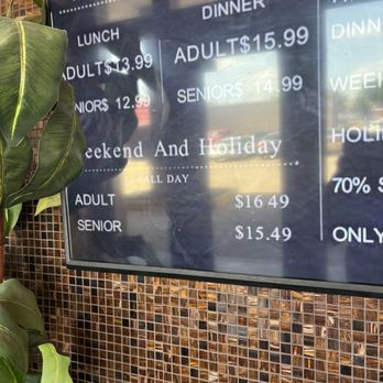 King Star - Menu board for June 7 . 2025! - Buffets Near Me - Houston, Texas