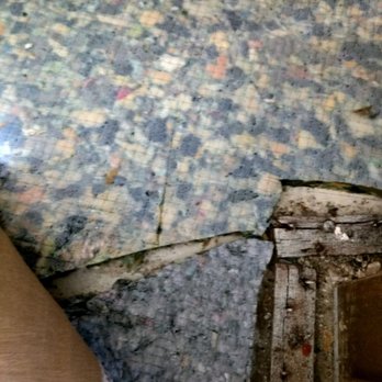 Empire Today - Clearly this is old, dirty padding that they didn't replace. - Carpet Installation Near Me Empire Today - Clearly this is old, dirty padding that they didn't replace. - Carpet Installation Near Me