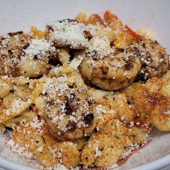 MCI Cafe - Shrimp Fusilli pasta w sweet bell peppers, onions over a creamy sauce - Cafes Near Me - Miami, Florida