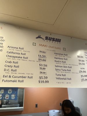 Menu photo 2 Sushi Express Washington, DC, DC