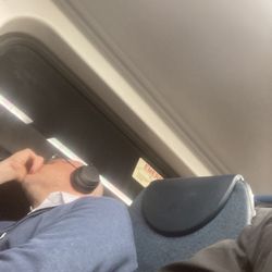 South Orange Station - Weird guy sitting next to me on the train from NY penn station !!!!