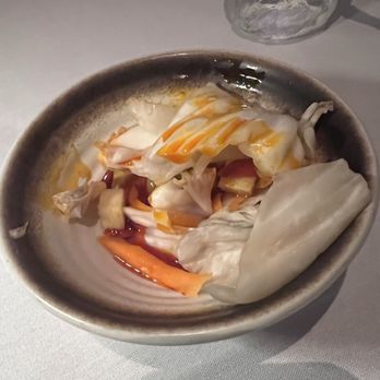 JiangNan - Boston - Complimentary dish - cabbage in chilli oil. It's good! - Chinese Near Me - Boston, Massachusetts JiangNan - Boston - Complimentary dish - cabbage in chilli oil. It's good! - Chinese Near Me - Boston, Massachusetts