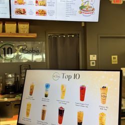 HAPI Office Hours at 10X Boba Tea Lounge - Menu
