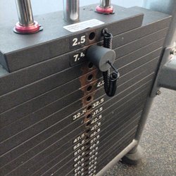 LA Fitness - And many machines are faded/missing numbers so you can't tell what your lifting.