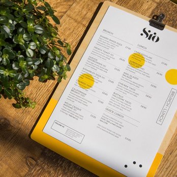 Kutchibok Design Ltd - Cafe Sio Menu - Graphic Design Near Me - Cardiff, CRF