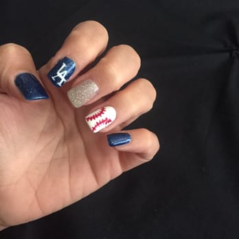 Diamond Nails and Spa - Dodger nails!! So excited... lol - Nail Salons Near Me - Riverside, California Diamond Nails and Spa - Dodger nails!! So excited... lol - Nail Salons Near Me - Riverside, California