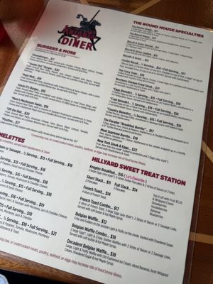 Menu photo 1 Knight's Diner Spokane, WA