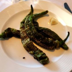 Valbella - Spicy pan fried peppers for the table.