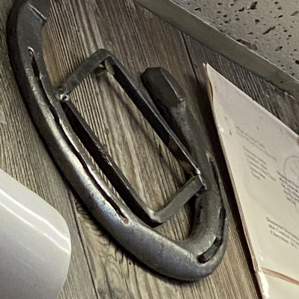 a close up of the handle