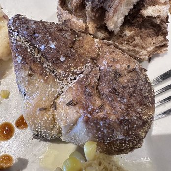 Lock 27 Brewing Restaurant - Close-up of the extremely salty bread served with platter - Breweries Near Me - Centerville, Ohio