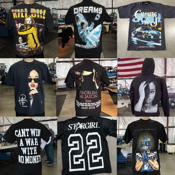 Garment Decor - Jumbo screen printing! Up to 24" tall by 18" wide from t-shirts to hoodies. Rush service in under 24 hours is available too. - Screen Printing/T-Shirt Printing Near Me - Montclair, California Garment Decor - Jumbo screen printing! Up to 24" tall by 18" wide from t-shirts to hoodies. Rush service in under 24 hours is available too. - Screen Printing/T-Shirt Printing Near Me - Montclair, California