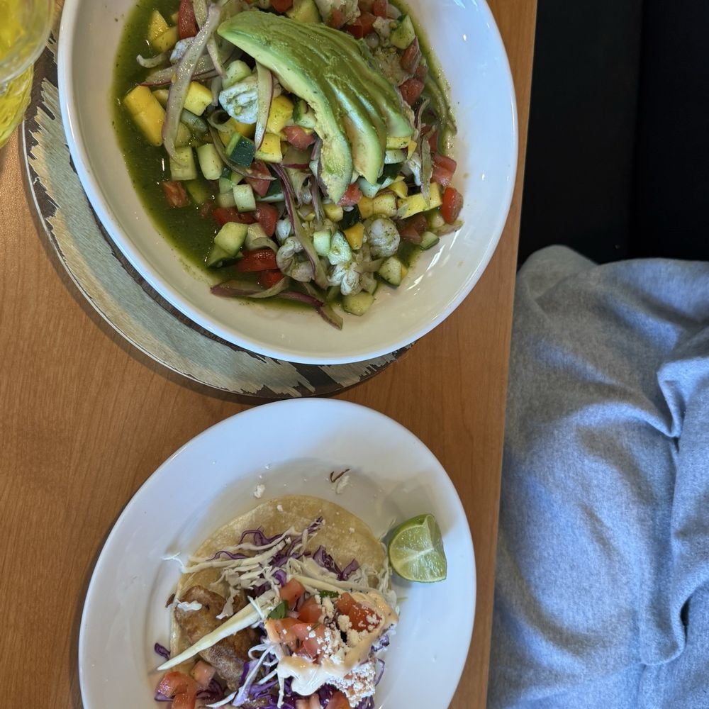 Sabor Mexicano - Aguachiles Verdes and fish taco - Mexican Near Me - Los Angeles, California