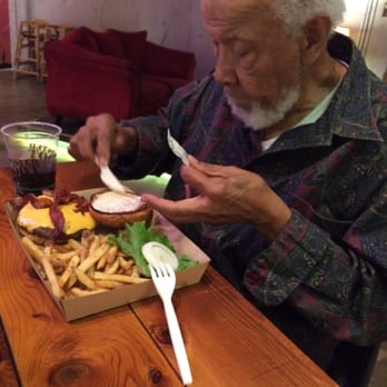 Twisted Root Burger - Paw paw taking down the 'All American!' - Burgers Near Me - Waco, Texas Twisted Root Burger - Paw paw taking down the 'All American!' - Burgers Near Me - Waco, Texas