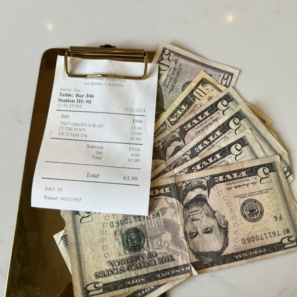 DSRT CLUB - The Bill - Supper Clubs Near Me - La Quinta, California