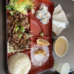 Maki Yaki Japanese Grill - Beef Teriyaki Bento Lunch