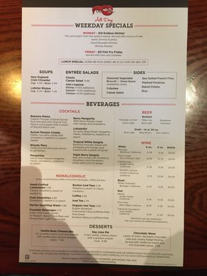 Menu photo 1 Red Lobster Wilkes Barre, PA Menu photo 1 Red Lobster Wilkes Barre, PA