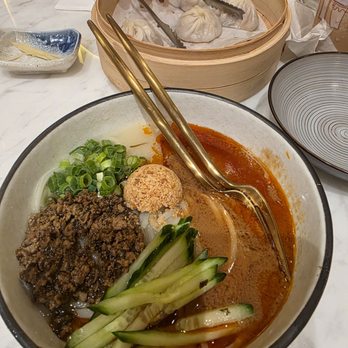 Supreme Dumplings - Tantan ramen. Not too spicy. Perfect. I would order this again. - Shanghainese Near Me - Honolulu, Hawaii Supreme Dumplings - Tantan ramen. Not too spicy. Perfect. I would order this again. - Shanghainese Near Me - Honolulu, Hawaii