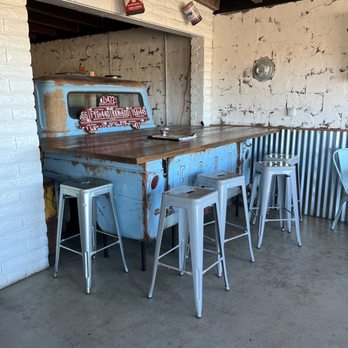 Studio 66 Cafe - Table inside, made from an old truck. So fun! - Coffee & Tea Near Me - Holbrook, Arizona Studio 66 Cafe - Table inside, made from an old truck. So fun! - Coffee & Tea Near Me - Holbrook, Arizona