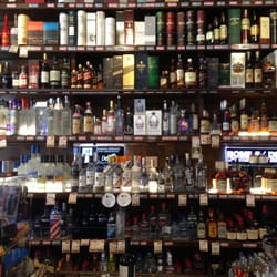 Media Wine & Spirits - Huge liquor shelf with much to choose from!