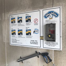 Water Works Carwash - Some stations take card as well. All have coin slots.
