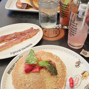 Breakfast Republic - Strawberry cheesecake pancakes - Breakfast & Brunch Near Me - San Diego, California Breakfast Republic - Strawberry cheesecake pancakes - Breakfast & Brunch Near Me - San Diego, California