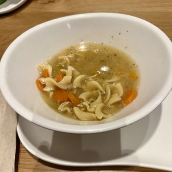 Panera Bread - This is the "bowl" of Chicken Noodle Soup for $8.89...1/2 bowl for so much money...are they kidding? Unfortunately, not! - Sandwiches Near Me - Hoboken, New Jersey