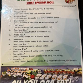 OMG Sushi - All you can eat LUNCH is now $18 per person. Dinner is now $30. - Sushi Bars Near Me - Newport News, Virginia OMG Sushi - All you can eat LUNCH is now $18 per person. Dinner is now $30. - Sushi Bars Near Me - Newport News, Virginia