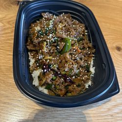 The new Korean BBQ Steak Bowl. Soooooo good! 10/10