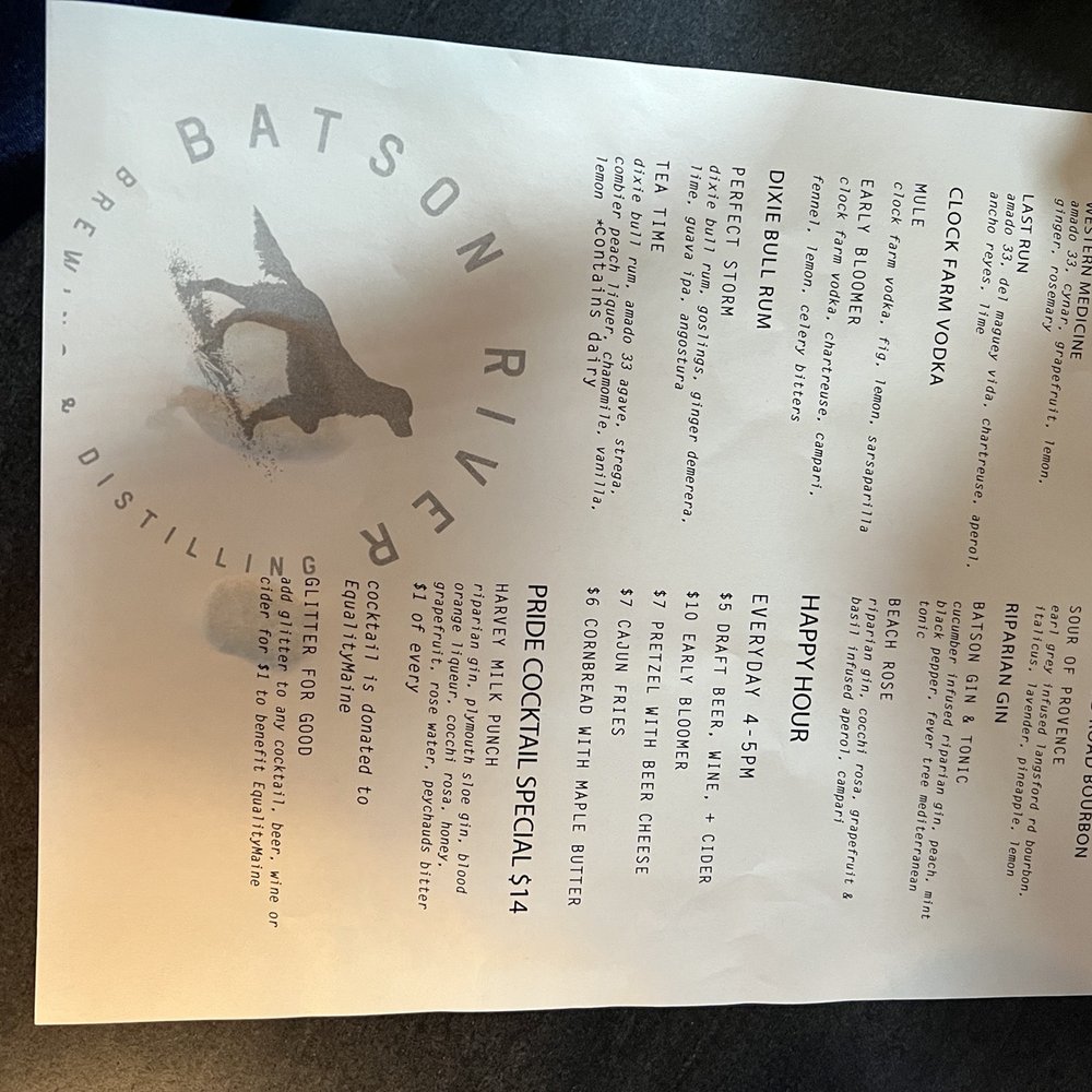 Batson River Brewing & Distilling - Kennebunk - Menu - Breweries Near Me - Kennebunk, Maine Batson River Brewing & Distilling - Kennebunk - Menu - Breweries Near Me - Kennebunk, Maine
