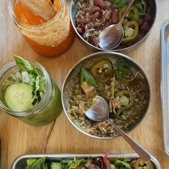 Vic & Al's - Mushroom dish, gumbo, red beans and rice, Cochan de lait po boy - Cajun/Creole Near Me - Austin, Texas
