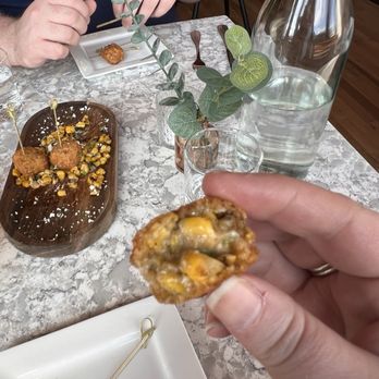 The W Denver - Elote bites - Cocktail Bars Near Me - Denver, Colorado The W Denver - Elote bites - Cocktail Bars Near Me - Denver, Colorado