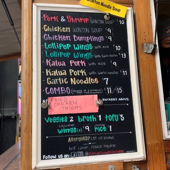 Mama Chow's Kitchen - Menu - Food Trucks Near Me - Portland, Oregon